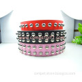 Whosale Pet Products New Style Two Rows Mushroom Rivets Decorated Dog Pet Collar